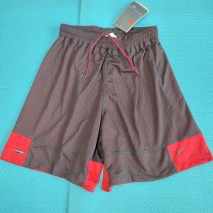 NWT Nike Dri Fit Revertible Men's Athletic Shorts Black Red Size S
